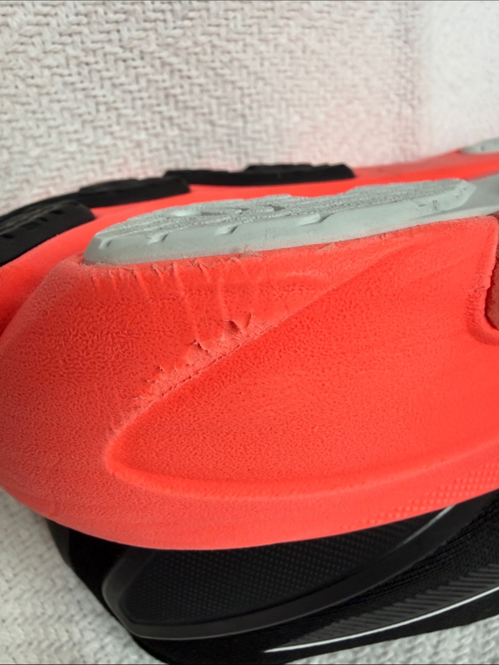 Asics Gel-Kayano 30 Black & Neon Coral Running Sneakers - Picture 9 of 11